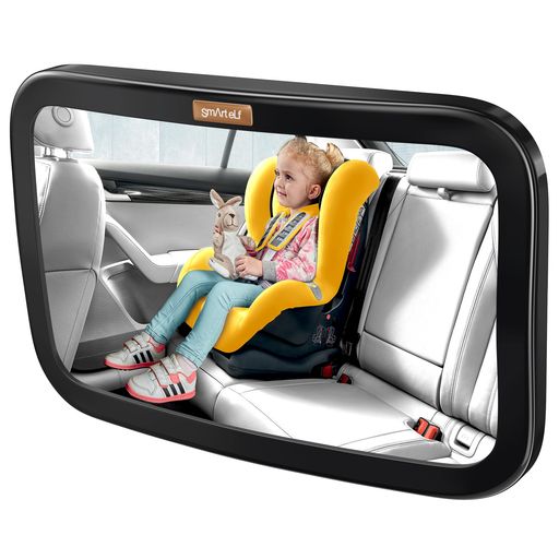 SMART ELF ガラス 車用 ベビーミラー 車 前向き ベビーミラー インサイトミラー 車 チャイルドシート ミラー 後部座席 鏡 大視野 取付簡