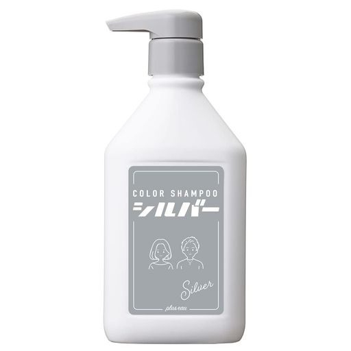 PLUS EAU(プリュスオー) カラーシャンプー シルバー 280ML (アッシュ系のブリーチ髪に) フルーティフローラルの香り COLOR SHAMPOO SILVE