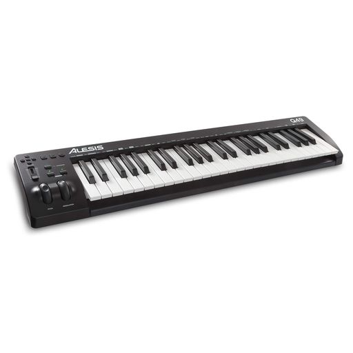 ALESIS MIDIキーボード USBコントローラー 49鍵 フルサイズ ベロシティ対応 音楽製作ソフトウェア付属 Q49 MKII