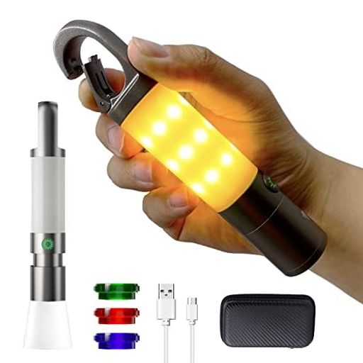 ECARE ランタン LED キャンプランタン 8つ点灯モード 1000ルーメン多機能ズーム式LED懐中電灯 10W 高輝度 明るい 強力 USB充電式 、マル