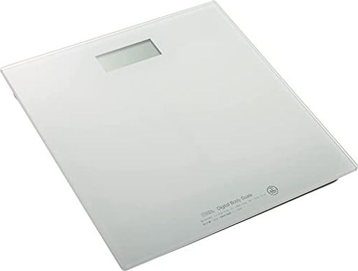 オーム電機 デジタル体重計 スリム & シンプル ホワイト HBK-T100-W 08-0065 OHM