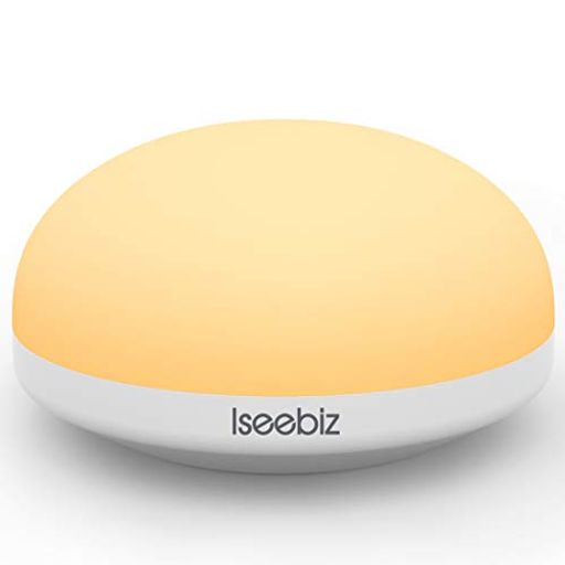 ナイトライト ベッドサイドランプ 授乳ライト ISEEBIZ テーブルランプ 色温度/明るさ調整可 コードレス 授乳/おむつ替え用 タッチセンサ