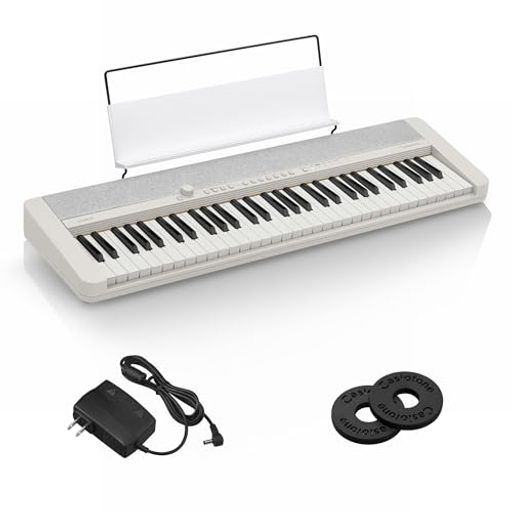 カシオ(CASIO) 電子キーボード カシオトーン CT-S1 WE(ホワイト) ハラミちゃんも愛用の61鍵盤キーボード 高品位な音色を手軽に持ち運び可