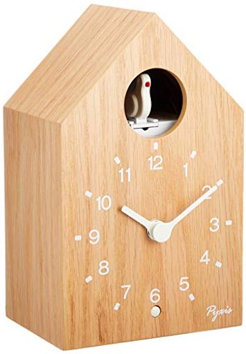 セイコー クロック 掛け時計 置き時計 兼用 アナログ かっこう時計 数取り PYXIS ピクシス 木枠 天然色木地 NA609A SEIKO
