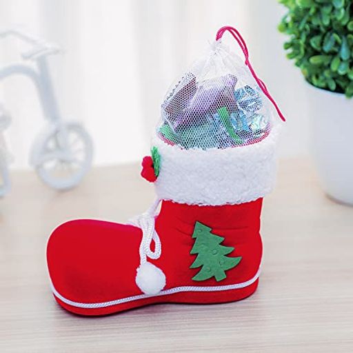 クリスマス靴下 クリスマス プレゼント袋 3D 立体 クリスマスブーツ ギフトバッグ お菓子 キャンディなど入れ クリスマスツリー飾り 壁掛