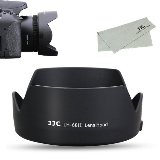 JJC 可逆式 レンズフード CANON ES-68 互換 CANON EF 50MM F1.8 STM レンズ用 EOS 6D MARK II / 5D MARK IV III II / 5DS / 5DS R カメラ