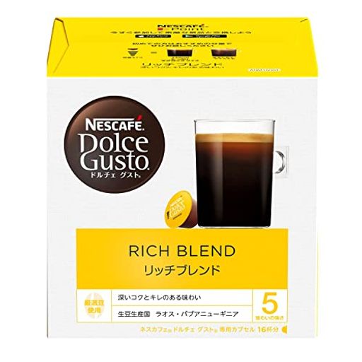 ネスカフェ ドルチェ グスト 専用カプセル リッチブレンド 16P×1箱【 レギュラー コーヒー 】