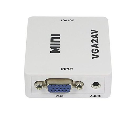 SUNNY VGA⇒AV（コンポジット）変換アダプタ 音声出力 NTSC、PAL変換 1080P対応 VGA信号をコンポジット信号に変換 映像、音声R、音声L対