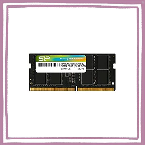 シリコンパワー ノートPC用メモリ DDR4-3200(PC4-25600) 32GB×1枚 260PIN 1.2V CL22 SP032GBSFU320F02
