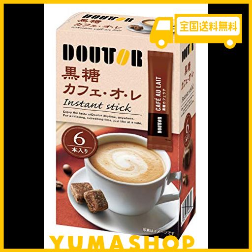 ドトールコーヒー インスタントスティック黒糖カフェオレ 6p ×6箱 インスタント(スティック)
