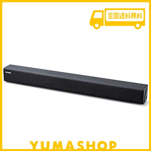 アイリスオーヤマ サウンドスピーカー IHT-S101 ブラック BLUETOOTH HDMI ARC対応 幅約75×奥行約7.8×高さ約8.2CM