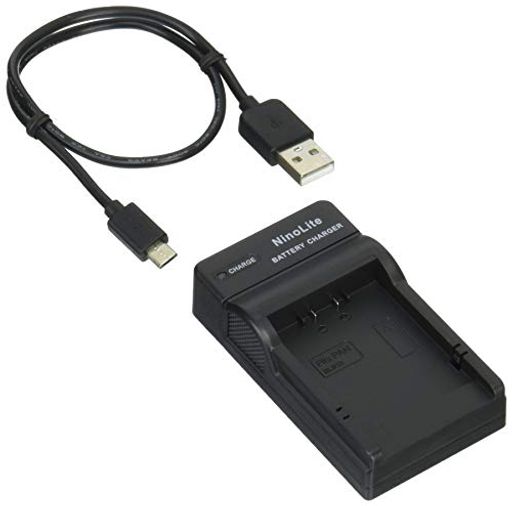 NINOLITE USB型 バッテリー 用 充電器 海外用交換プラグ付 PANASONIC DMW-BLB13 対応 チャージャー DC67/K4