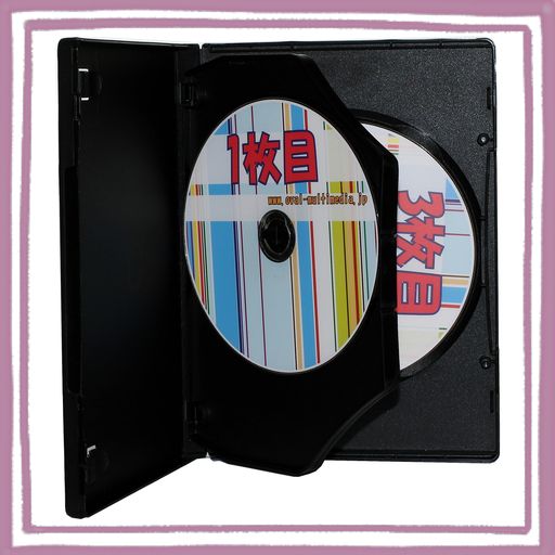オーバルマルチメディア DVDケース 15MM厚3枚収納DVDトールケース Mロックタイプ ブラック 4個