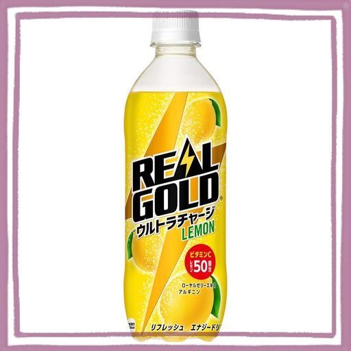 リアルゴールド(REAL GOLD) コカ・コーラウルトラチャージレモン 490MLPET×24本
