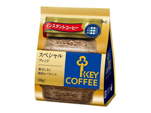 キーコーヒー インスタントコーヒー スペシャルブレンド 袋・詰め替え用 60G