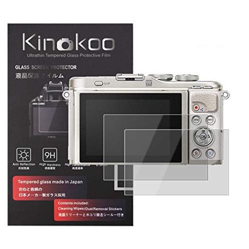 KINOKOO 液晶保護フィルム OLYMPUS デジタルカメラ OLYMPUS PEN E-PL9/E-PL/E-PL7/E-P5/PEN-F専用 硬度9H 高透過率 耐指紋 気泡無し 強化