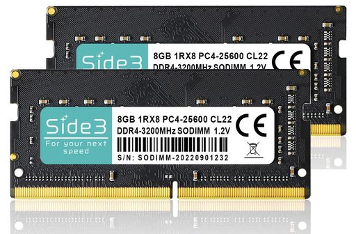 SIDE3 TOSHIBA DYNABOOK増設 ノートPC用メモリ DDR4-3200 PC4-25600 (8GB 2枚組)