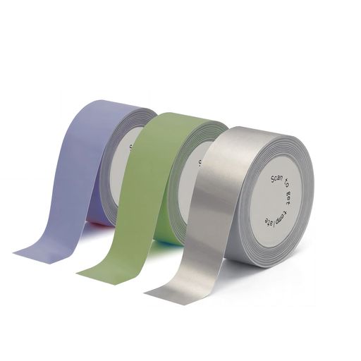HPRT ラベル H11ラベルライターに対応 テープ ラベルシール サーマルプリンター用 感熱 印刷用紙 3ロールセット 純色 パープルブルー/グ