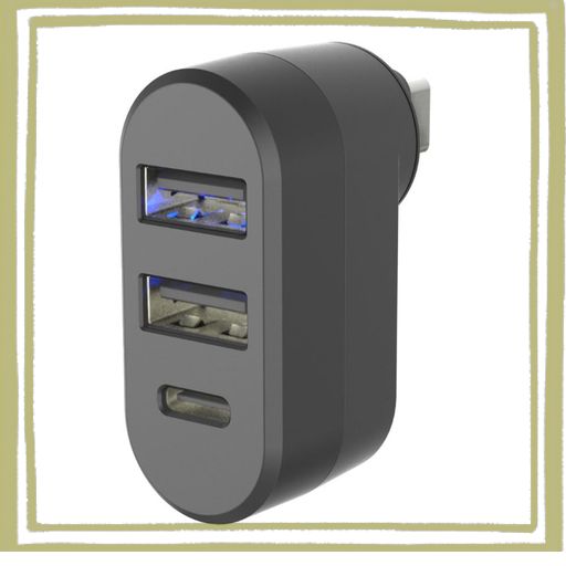 カシムラ 複数のUSB給電機器を同時使用時に便利。 USB-C充電ポート 増設ハブ NDC-056