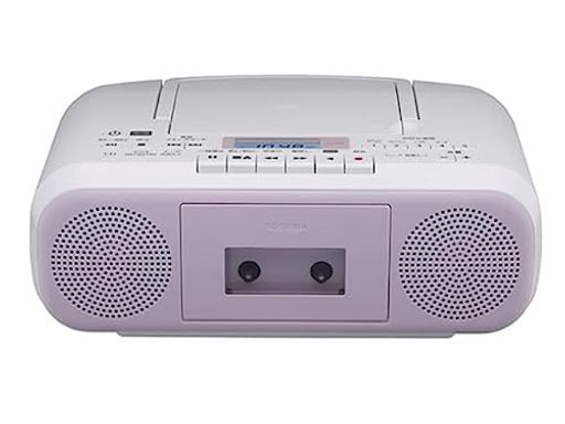 toshiba cdラジオカセットレコーダー ラジカセ コンパクト ピンク ty-cds8(p)
