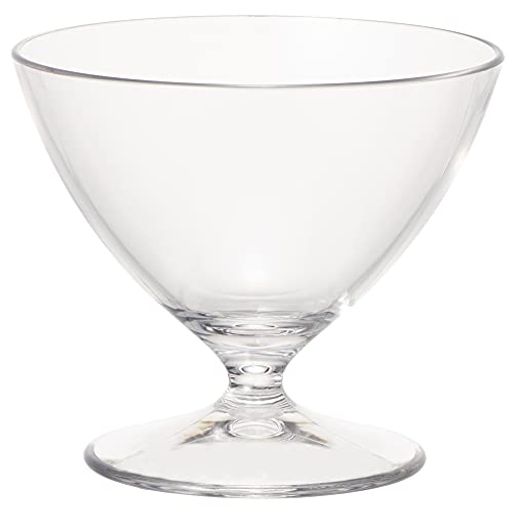 石川樹脂工業 ワイングラス デザートグラス クリア 210ML (直径10CM×高さ8CM) 割れないグラス トライタン 食洗機対応 耐熱100度 アウト