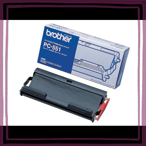 ブラザー工業 普通紙ファクシミリ用カセット付きリボン PC-551