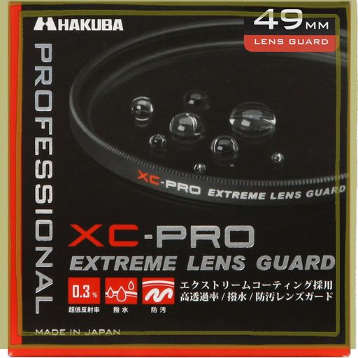 ハクバ HAKUBA 49MM レンズフィルター XC-PRO 高透過率 撥水防汚 薄枠 日本製 レンズ保護用 CF-XCPRLG49 月食 紅葉