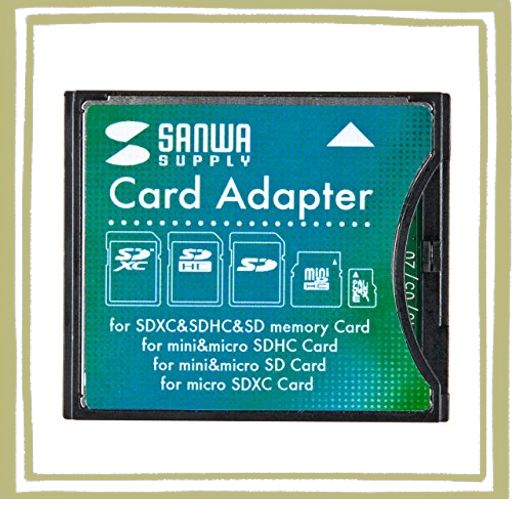 サンワサプライ(SANWA SUPPLY) SDXC用CF変換アダプタ ADR-SDCF2