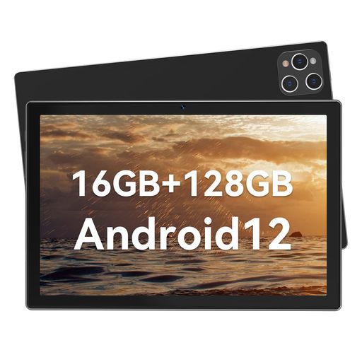 2023NEWSET ANDROID12タブレット10インチWI-FIモデルケース付き、8コアCPU1280＊800 IPS、16GB RAM(8+8GB拡張)+ROM128GB+1TB 拡張、7000M