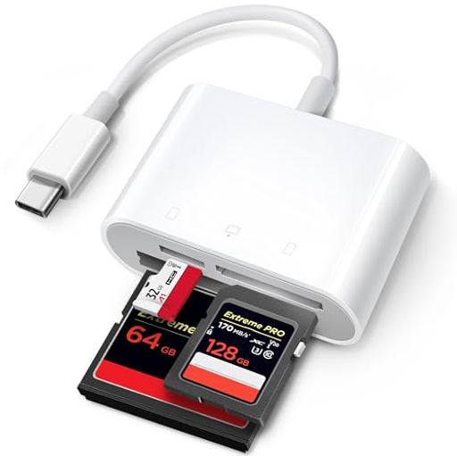 CHIAOPIO トレイルカメラ 鹿 ゲーム カメラビューアー USB Cカードリーダーです、USB C TO SD/CFカード、コンパクトフラッシュ/CF/SD/MIC