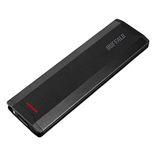 バッファロー SSD 外付け 500GB USB3.2GEN2 1000MB/S ポータブル コンパクト PS5/PS4対応(メーカー動作確認済) ブラック SSD-PH500U3-BC/