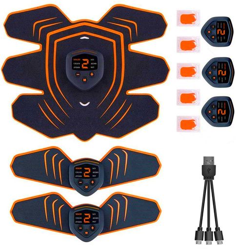 EMS 腹筋ベルト 筋力トレーニング 男女兼用 筋肉トナー ダイエット器具 静音 自動的 液晶画面 LEDライト 6種類モード 9段階強度 ボディフ