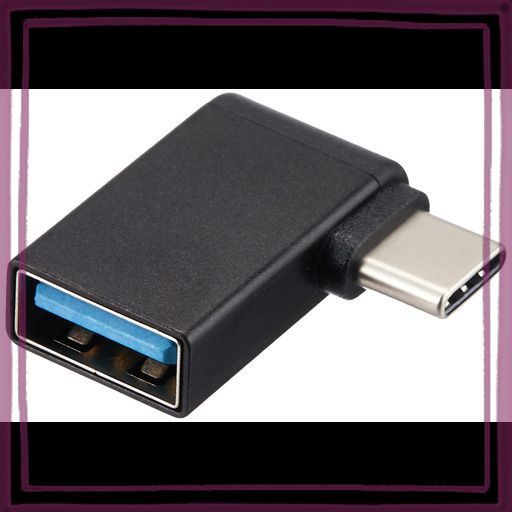 アイネックス USB3.1 TYPE C 変換アダプタ Cオス - Aメス タイプC L型 U30CA-LFADT
