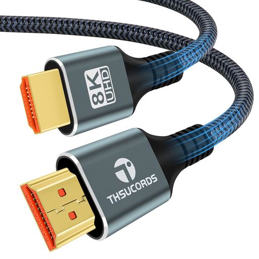 THSUCORDS 8K 4K HDMI ケーブル 2M 高速編組 HDMI 2.1 コード 8K@60HZ 4K@120HZ 144HZ 48GBPS ROKU TV/PS5/HDTV/BLU-RAYに対応 適格請求