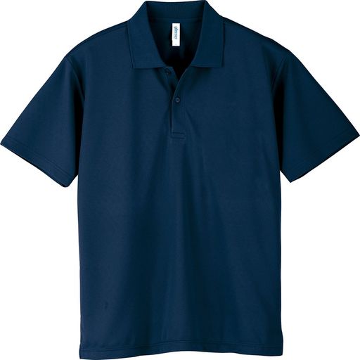 [グリマー] 半袖 4.4オンス ドライ ポロシャツ [UV カット] 00302-ADP ネイビー L (日本サイズL相当)