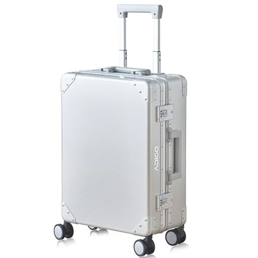 [ADIGO] スーツケース 日本製 機内持ち込み キャリーケース 軽量 Sサイズ アルミスーツケース 3泊対応 フルアルミボディ 静音キャスター