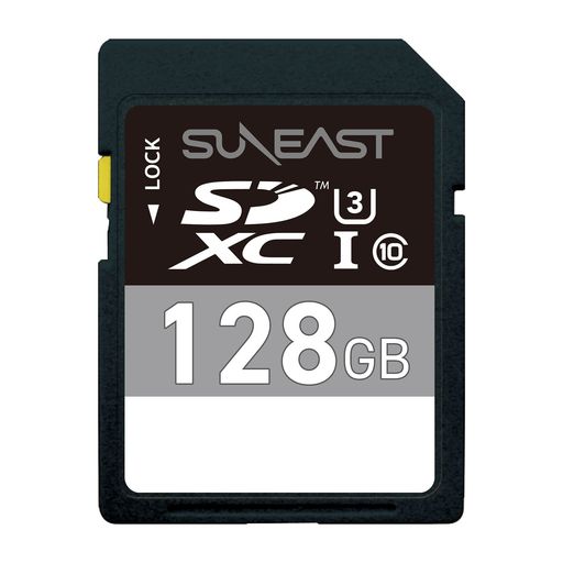 SUNEAST SDカード 128GB U3 V30 CLASS10 最大転送速度95MB/S SDXC UHS-I メモリーカード IPX7防水性能 SE-SDU3128GBC10
