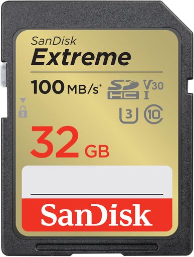 SANDISK (サンディスク) 32GB EXTREME (エクストリーム) SDHC UHS-I メモリーカード - C10/U3/V30/4K/UHD SDカード - SDSDXVT-032G-GNCIN