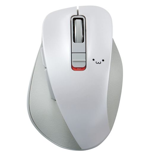 エレコム マウス ワイヤレスマウス BLUETOOTH EX-G 握りの極み 静音設計 5ボタン マルチペアリング Mサイズ ホワイト フェイス M-XGM15BB