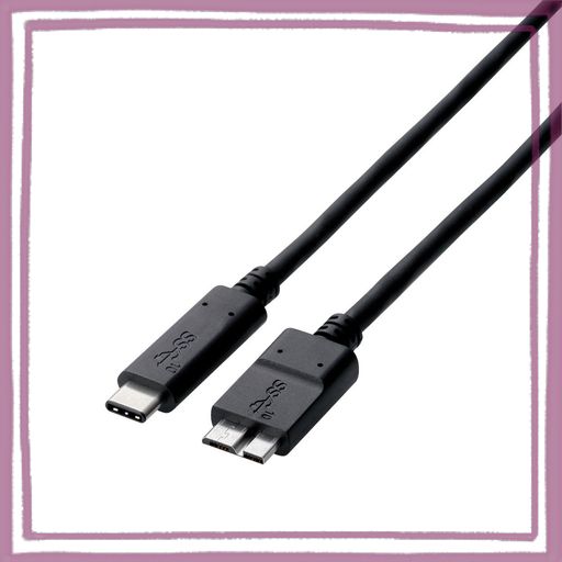 エレコム USBケーブル 充電・データ転送用 TYPE-C & USB3.1 MICRO-B USB3.1 IPHONE15対応 最大15W(5V/3A)の充電 最大10GBPSのデータ転送 1M