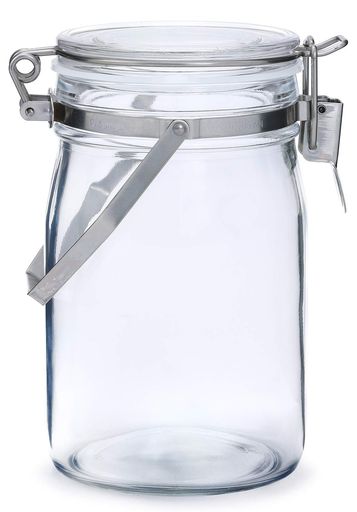 星硝(SEISHO)セラーメイト 取手付 密封瓶 保存容器 梅酒 びん 果実酒 づくり 1L ガラス 日本製 220285