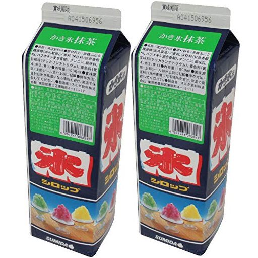 スミダ かき氷抹茶 1000ML ×2本
