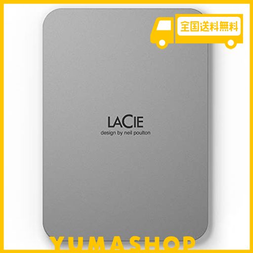 ラシー LACIE 外付けHDD ハードディスク 2TB MOBILE DRIVE MAC/IPAD/WINDOWS対応 ムーン・シルバー 3年保証 STLP2000400