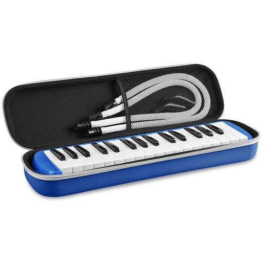 OTOTACAM 鍵盤ハーモニカ メロディピアノ 32鍵 ピアニカ メロディオン ホース+唄口セット 小学生 軽量 ABS樹脂 通学に優しいセミハードケ