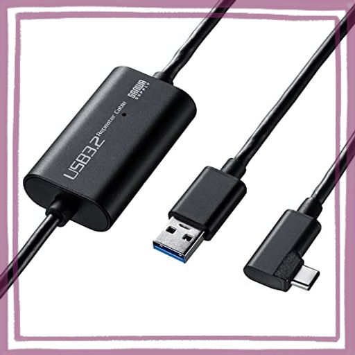 サンワサプライ(SANWA SUPPLY) USB3.2 A-TYPECロングケーブル(5M・VRヘッドセット対応) KB-USB-RLC305