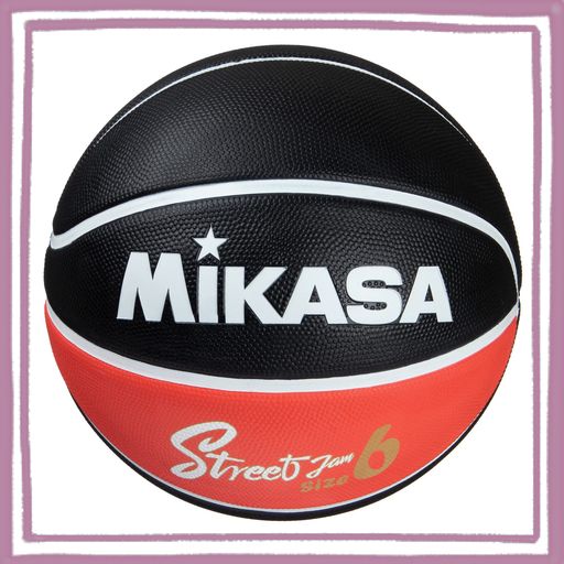 ミカサ(MIKASA)バスケットボール6号 ゴム ブラック/レッド/ホワイト BB602B-BKRW-EC 推奨内圧0.22~0.32(KGF/CM2)