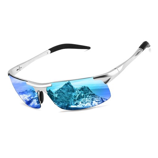[FEISEDY] メンズ 偏光サングラス 夜用 UV400保護 超軽量 サングラス レディース 夜間 運転用/釣り B2442 (ブルー)