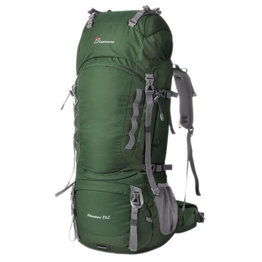 [マウンテントップ] バックパック 80L 登山 リュック 大容量 登山用 バッグ 大型 サック キャンプ ハイキング 防災 旅行 軽量 防水 レイ