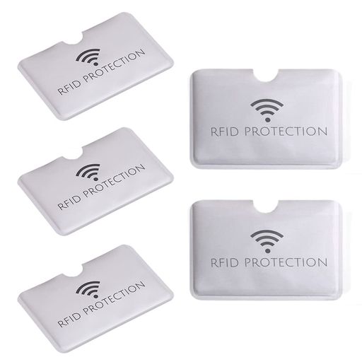 [LOYELEY] ICカード 5枚 カードプロテクター 防磁ビニールカードケース カードケース RFIDプロテクション スキミング 防止 磁気シールド