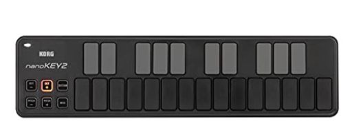 korg 定番 usb midiキーボード nanokey2 bk ブラック 音楽制作 dtm コンパクト設計で持ち運びに最適 すぐに始められるソフトウェアライセ
